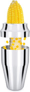 Newness Corn Stripper Cutter, Cob Kernels Peeler with Cup, Quickly Remove Kernels from The Cob, No Splatters or Mess, 304 Stainless Steel Corn Thresher Stripper Tool with Serrated Sharp Blade