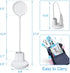 Battery Operated Desk Lamp LED Rechargeable White Desk Lamps Dimmable, Golspark Touch Control 360°Flexible Dorm Reading Lamp for Students-3 Color Modes with Pen Holder Phone Stand