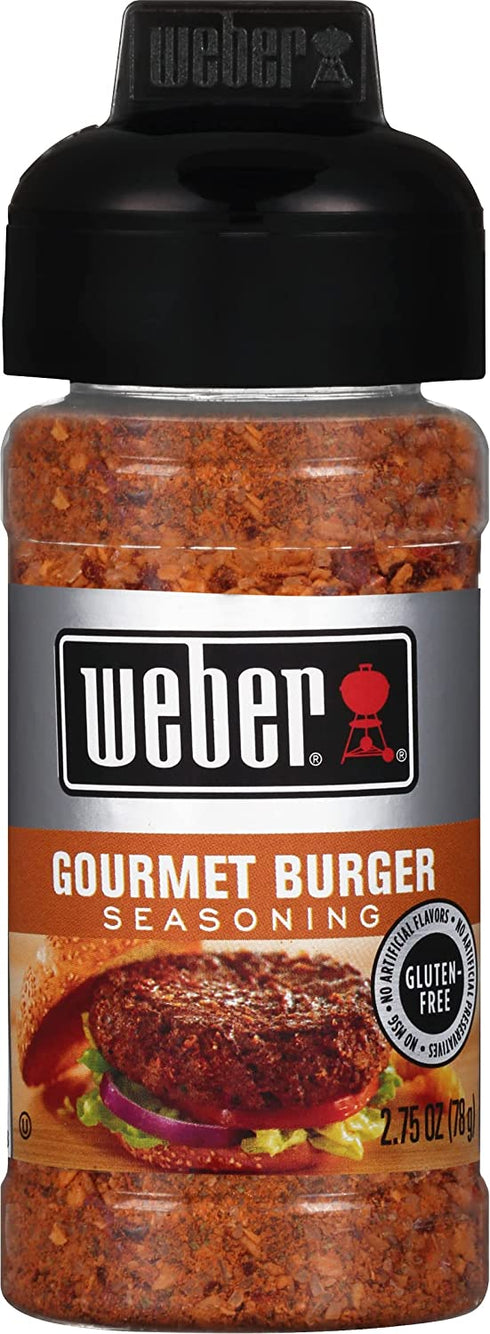 Weber Gourmet Burger Seasoning, 2.75 Ounce Shaker
