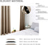 WONTEX Blackout Curtains Thermal Insulated Room Darkening with Grommet for Bedroom, 52 x 63 inch, Taupe, 2 Curtain Panels