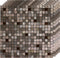 5 Sheets Self-Adhesive Aluminum Mosaic Peel and Stick Metal Tiles 3D Wall Sticker Panel Backsplash for Kitchen & Bathroom (12"x12" Bronze)