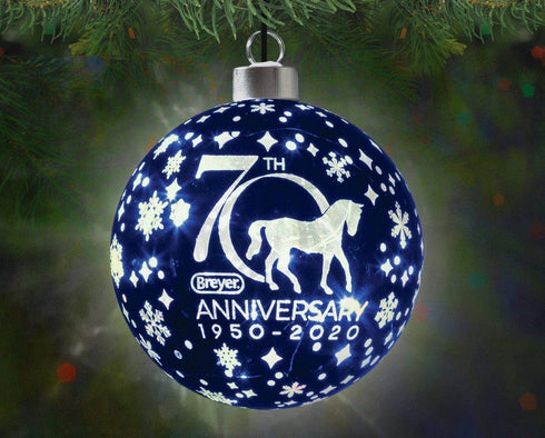 Breyer Horses 2020 Holiday Collection | 70th Anniversary Glass Ball Ornament | Model #700682