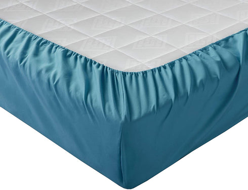 Comfort Spaces Microfiber Set 14" Deep Pocket, Wrinkle Resistant All Around Elastic-Year-Round Cozy Bedding Sheet, Matching Pillow Cases, King, Teal,CS20-0250