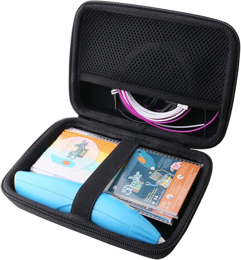 WERJIA Hard Carrying Case Compatible with 3Doodler Start 3D Printing Pen (Black)
