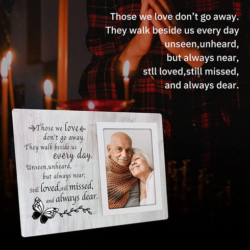 Memorial Picture Frame - Memorial Gifts for Loss of Mother - Sympathy Gifts for Loss of Loved One - Fits 6x4 In Photo