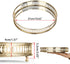 Hipiwe Mirror Vanity Tray - Round Metal Makeup Tray Jewelry Trinket Tray, Cosmetic Perfume Tray for Dresser Bathroom Bedroom Countertop Organizer Tray