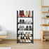 5 Tier Shoe Rack, Stackable Shoe Rack Organizer for 10 Pairs, Durable Space Saving Shoe Shelf, Sturdy Freestanding Shoe Shelf for Closet, Hallway, Entryway, Bedroom, Living Room (5 Tier)