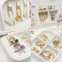 small jewelry box - mini jewelry box - Women travel jewelry case, Portable small jewelry organizer for Rings Earrings Necklace, Gifts for Girls Women ( White)