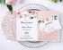 PONATIA 5.12 x 7.2 Inches 20PCS Tri-Fold Laser Cut Wedding Invitation Pocket with Envelopes for Wedding Bridal Shower Engagement Birthday Invite (Blush Pink, 20pcs No Inner Sheet)