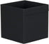 Household Essentials 86-1 Foldable Fabric Storage Bins | Set of 6 Cubby Cubes with Flap Handle, Black