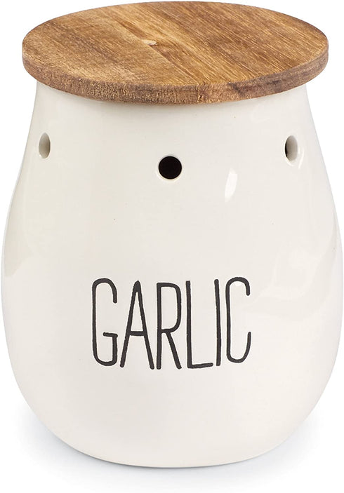 Mud Pie Garlic Keepers (White)