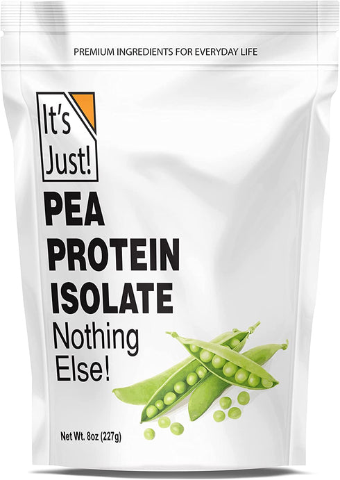 It's Just! - Pea Protein Powder, Ultra Smooth Texture, Unflavored, Canadian Grown Peas, Vegan, Plant Based Protein, 8oz