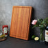 Wood Cutting Board for Kitchen, 1" Thick Butcher Block, Cheese Charcuterie Board, with Side Handles and Juice Grooves, 16x11"