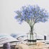 BOMAROLAN Artificial Baby Breath Flowers Fake Gypsophila Bouquets 12 Pcs Fake Real Touch Flowers for Wedding Decor DIY Home Party?Blue?