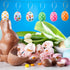 30PCS Easter Hanging Eggs with Dots-Fabric Wrapped Easter Egg-Easter Tree Hanging Ornaments for Party Spring Home Garden Decoration (Dot-Small)