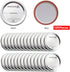 100 Count Canning Lids Regular Mouth - Mason Canning Jar Lids for Ball,Kerr - Split-Type Metal Jar Lids Leak Proof - Food Grade Material - PATENT PENDING 100% Fit for Regular Mouth