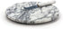 RSVP International Cheese Board & Knife, 10 Inch, White Marble