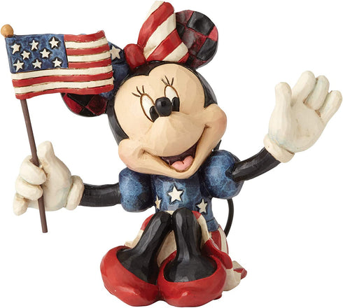 Jim Shore Disney Traditions by Enesco Mini Patriotic Minnie