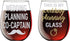 This is My Wedding Planning Glass / Planning Co-Captain - Funny 15oz Crystal Wine Glass - Stemless Wine Glass Couples Sets - Perfect idea for Bridal and Engagement Gifts