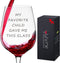 Birthday Gifts for Mom Dad Gifts from Daughter Son Funny Mothers Fathers Day Bday Gift Presents Ideas for Moms Dads Step Father from Kids My Favorite Child Gave Me This Wine Glass 13oz