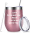 Funny Gifts for Women Wife Girlfriend Friends Teenage Girls-12 oz Wine Tumbler with Straws,Lids- Gifts for Mom Sister Her, Presents Ideas for Valentines Day,Xmas,Birthday,Dating,Anniversary