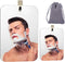 XoYo-2PCS Fogless Shower Mirror, Includes 2 Adhesive Hooks, Anit-Fog Shower Mirror, Shower Makeup Shave Mirror, Frameless Shower Mirror, Wall Hanging Mirror (Large+Small)