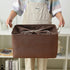 TheWarmHome Large Baskets for Storage Rectangular Basket Decorative Basket Fabric Storage Bin Brown Storage Basket Shoes Basket Towel Basket Cloth Baskets Blanket Storage(Brown, Extra Large-1 Pack,17.7L×13.8W×9.8H)