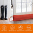 MAGZO Door Draft Stopper 36 Inches-Orange, Bottom Door Dust Stopper Air Blocker with Hanging Loops Cold Weather Seal