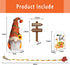 Fall Decor - Fall Tiered Tray Decor - Fall Plush Gnome - Fall Wood Bead Garland - Happy Fall Wooden Sign - Pumpkin Spice Corn Maze Sign - Rustic Farmhouse Home Autumn Thanksgiving Harvest Decor