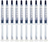 Bright White Smiles - Teeth Whitening Gel Refill Kit - 10 Tubes 44% Carbamide Peroxide Tooth Whitener Formula
