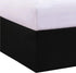 Levinsohn Bed Maker's Tailored Wrap-Around Bedskirt Never Lift Your Mattress Classic 14 Drop Length Pleated Styling, King, Black