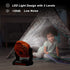 Camping Fan with LED Lantern, Portable Rechargeable USB Table Fan, Battery Operated Powered Fan 270°Head Rotation & Stepless Speed for Camping Accessories, Bedroom, Table, Tent, Travel