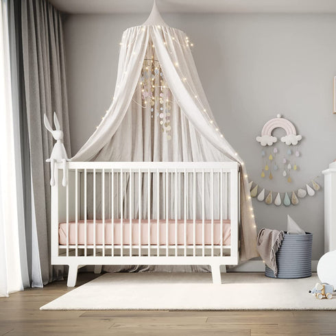 Natemia Fitted Crib Sheet - 100% Organic Cotton - 28 X 52 for Standard Crib and Toddler Mattresses - Silky Soft and Hypoallergenic