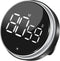 Digital Kitchen Timer, Round Magnetic Countdown Count Up Timer with Stand, Large 3'' LED Display, 3-Level Volume, Easy for Cooking, Learning, Yoga and Good for Seniors and Kids Used (Black)