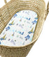 Baby Bassinet Sheet for Boys and Girls, Cradle Mattress Sheet, Baby Bedside Sleeper Cover, Universal for Rectangle, Oval, Hourglass Bassinet Mattress, Soft & Breathable, 2 Pack, Mountain & Pine