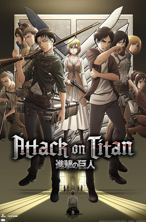 Trends International Attack on Titan: Season 3-Group Wall Poster, 22.375" x 34", Unframed Version