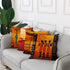 ArtSocket Set of 4 Linen Throw Pillow Covers Oil Painting African Art Ethnic Tribe Lady Livingroom Lips Decorative Pillow Cases Home Decor Square 18x18 inches Pillowcases