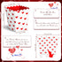 Valentine's Day Conversation Hearts Treat Candy Boxes Valentine's Day Popcorn Boxes Heart Print Dessert Popcorn Cups Party Favors for Valentine Wedding Birthday Party Supply (30 Pieces)