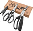 Poultry Shears, X-Chef 2 Set Kitchen Shears Heavy Duty Meat Scissors Stainless Steel Kitchen Scissors for Chicken Food Meat and Cooking Spring-loaded Handle