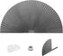 Arch Window Pleated Blinds Easy Cut and Install Pleated Shades Fliterling Linght and Blackout Blinds Grey 72? X 36? (Grey)