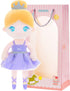 Gloveleya Baby Doll Girl Gift Ballerina Plush Soft Doll Light Purple 13 Inch with Gift Box…