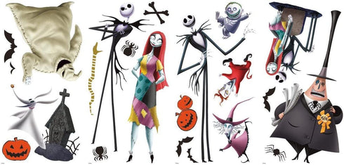 RoomMates RMK3766SCS The Nightmare Before Christmas Peel and Stick Wall Decals