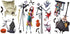 RoomMates RMK3766SCS The Nightmare Before Christmas Peel and Stick Wall Decals