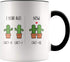 YouNique Designs 1 Year Anniversary Mug, 11 Ounces, Funny One Year Anniversary Coffee Mug for Boyfriend and Girlfriend, 1 Year Dating Anniversary Cup, 1st Year Dating Anniversary (Black Handle)