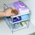 Qboid SP Aluminum Foil Organization and Storage Multifunctional Caddy Organizer for Kitchen Pantry, Countertop, Cabinet Premium Steel Construction with Plastic Panels Kitchen Cabinet Organizer Size: 10.2"L x 8.3"W x 11"H, White