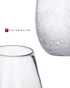 CASAMOTION Flower Vases Hand Blown Glass Home Decor with Rich Bubbles Round Clear Tabletop for Kitchen Dinning Room Small Centerpiece for Living Wedding Party Ornament,6 inch Height