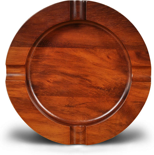 Briar & Oak Wood Cigar Ashtray - Large, Outdoor Cigar Ashtray Bowl for Patio, Indoor, Home & Office Use Cool Cigar Ashtray Gift for Men (Indian Walnut (4 Slot))