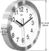hito Modern Silent Wall Clock Non Ticking 10 inch Sweep Movement Aluminum Frame Glass Cover, Decorative for Kitchen, Living Room, Bedroom, Bathroom, Bedroom, Office