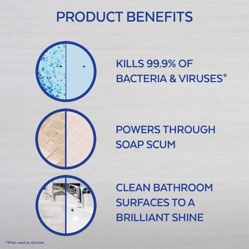 Lysol Power Bathroom Cleaner Spray, Island Breeze, 28oz (Pack of 2)