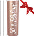 PARIS PRODUCTS CO. 50 & Fabulous Stainless Steel Wine Tumbler w Lid + Straw, Happy 50th Birthday Gifts For Her, 50th Birthday Gifts Women, 50th Birthday Decorations For Her, 50th Birthday Cup